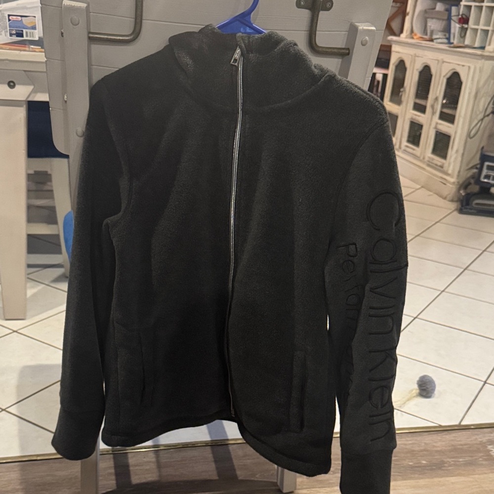 Calvin Klein Men's Black Zip-Up Jacket